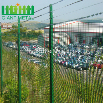 RAL 6005 Green PVC bersalut 358 Panel Pagar